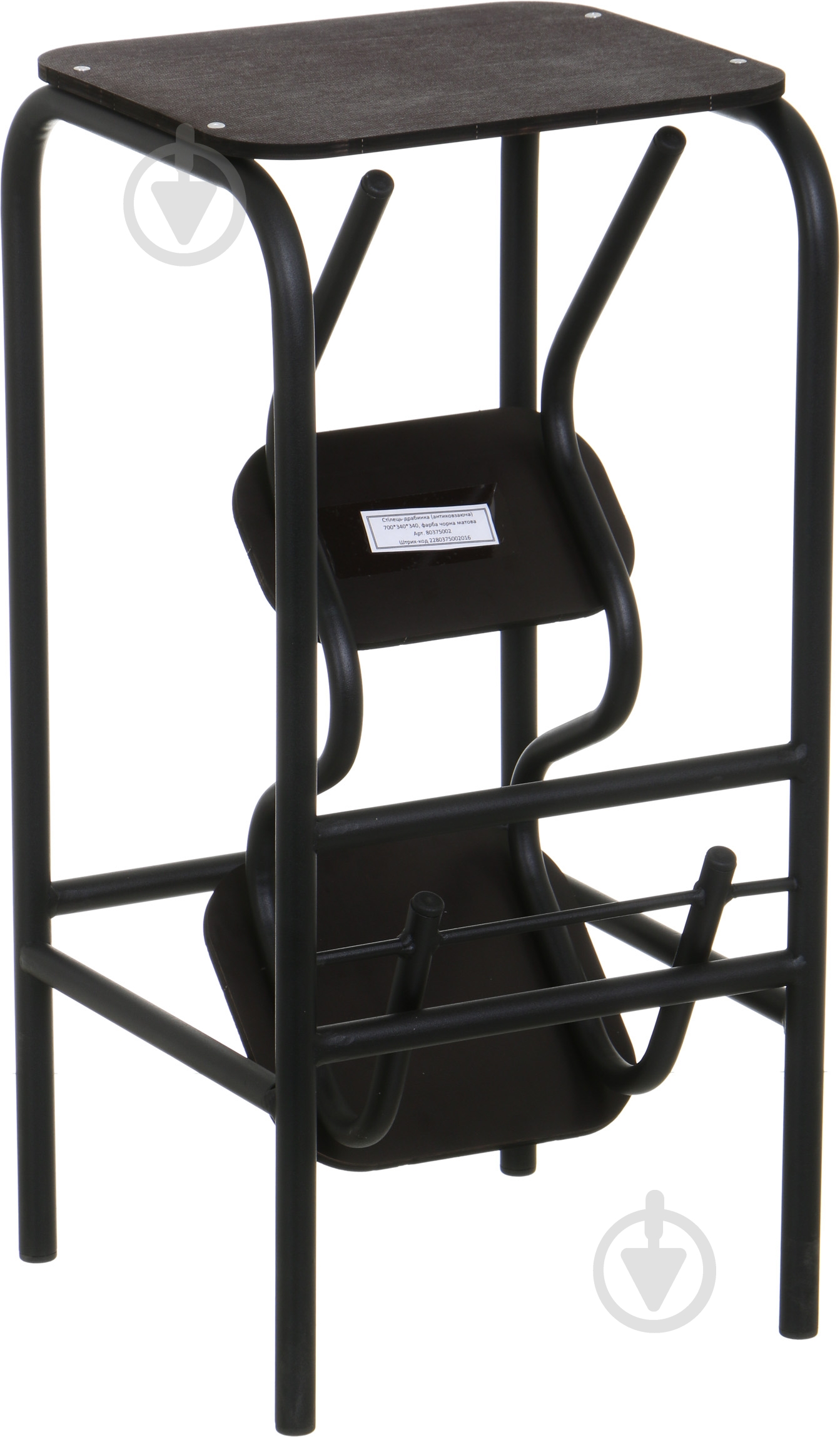 Табурет-лестница Лугалпроф коричневый / черный - фото 2 Табурет-лестница Лугалпроф коричневый / черный - фото 2