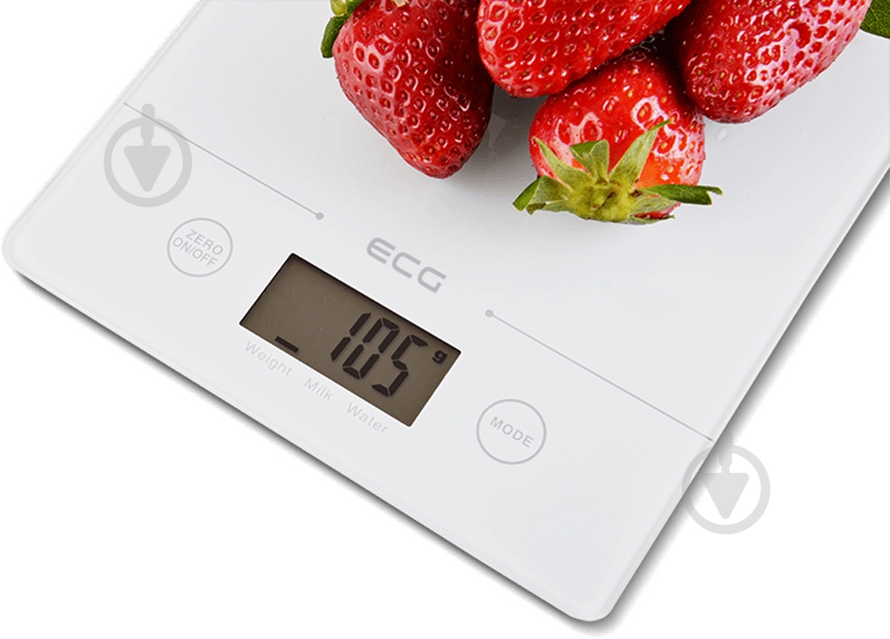 Весы кухонные ECG KV 117 Slim white - фото 4