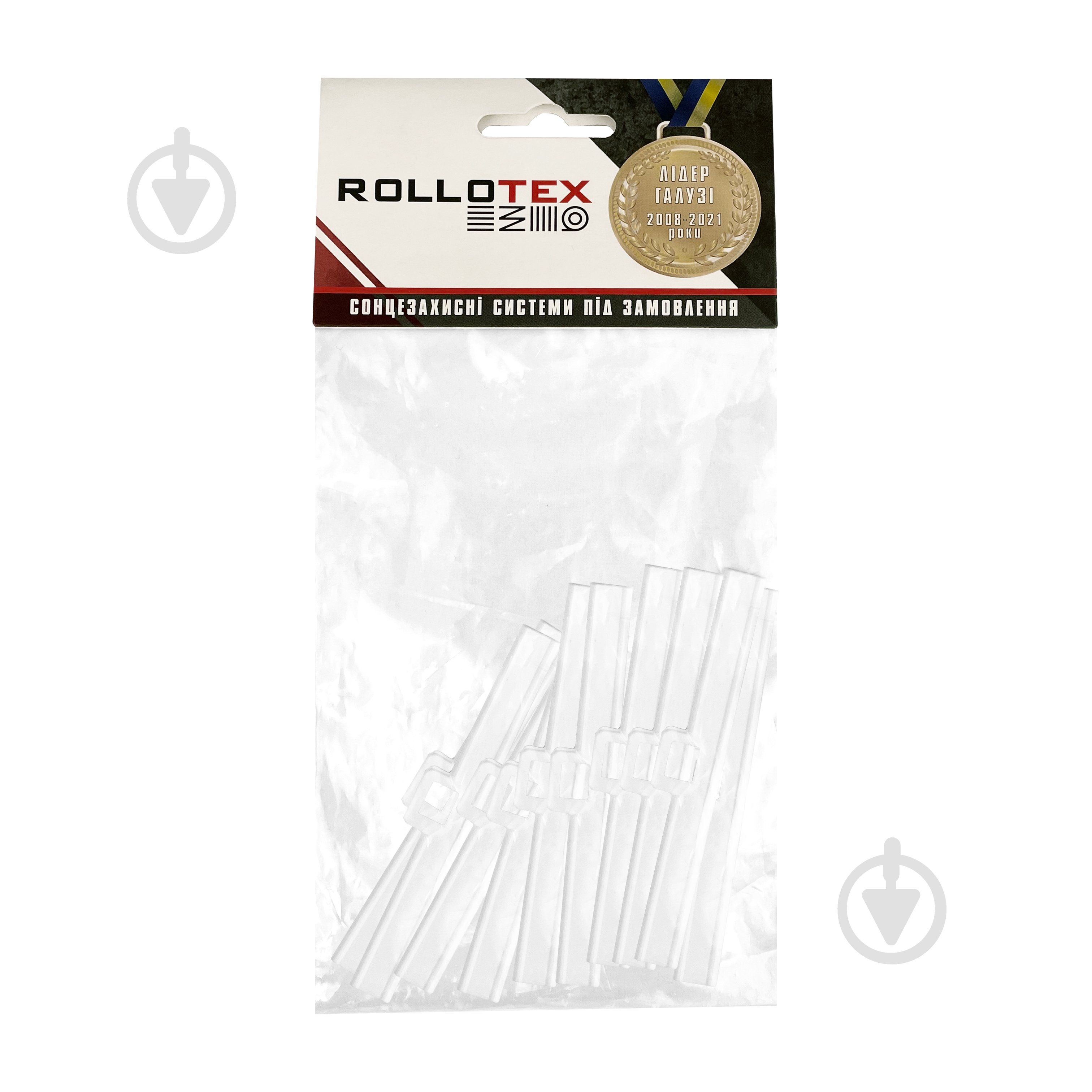 Rollotex Вешалка ламели 89 мм 10 шт. белый - фото 1