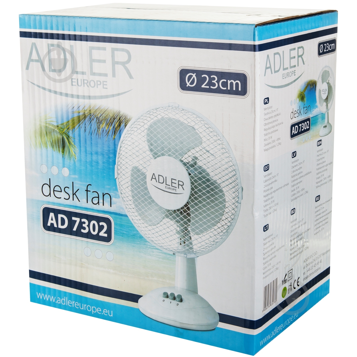 Вентилятор настільний Adler AD 7302 - фото 6