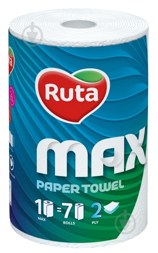 Бумажные полотенца Ruta Max двухслойная 1 шт. - фото 2