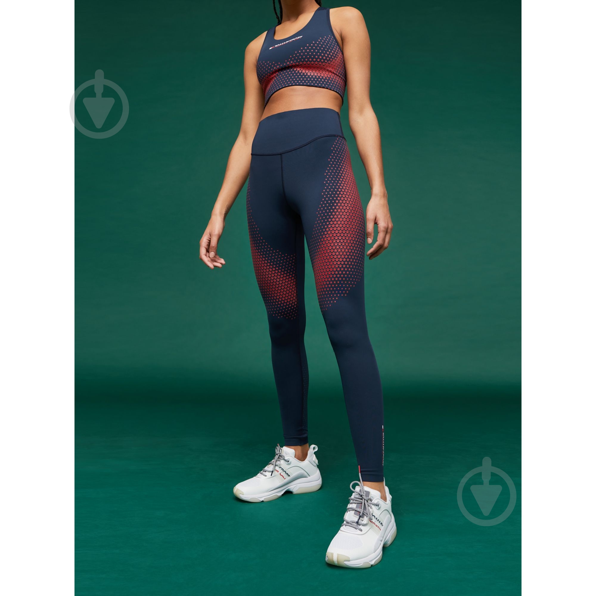 Лосины Tommy Hilfiger EXO TECHNICAL LEGGING S10S100332406 р.S темно-синий - фото 1