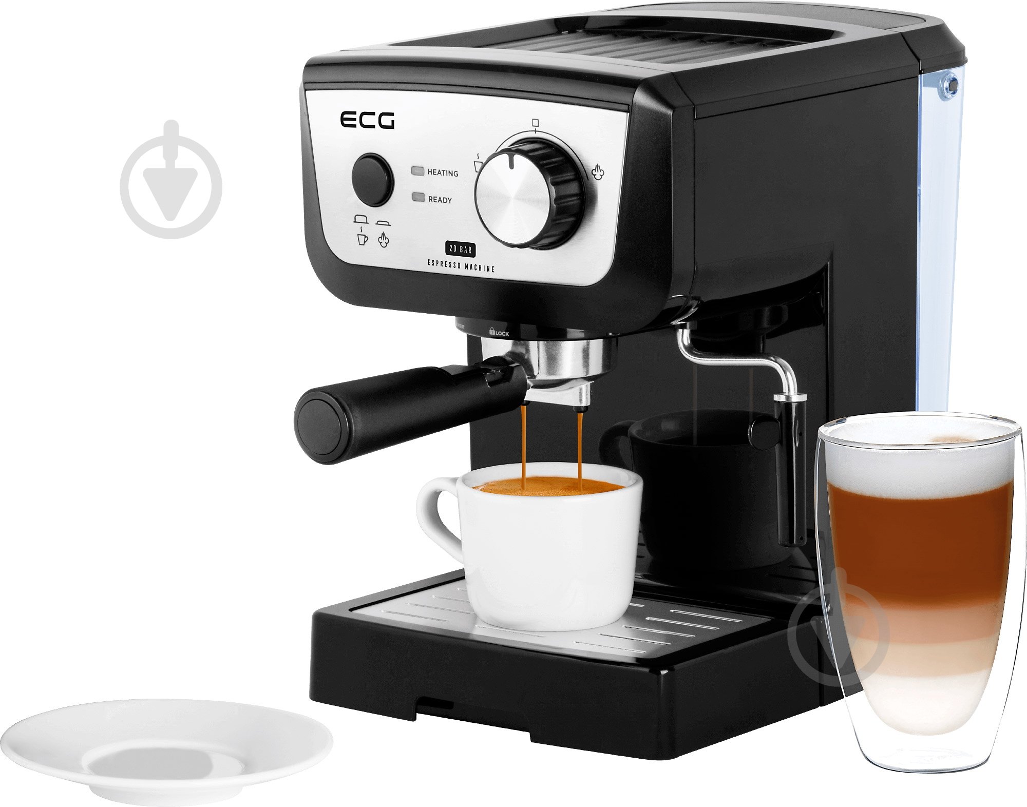 Кавоварка ріжкова ECG ESP 20101 Black - фото 6