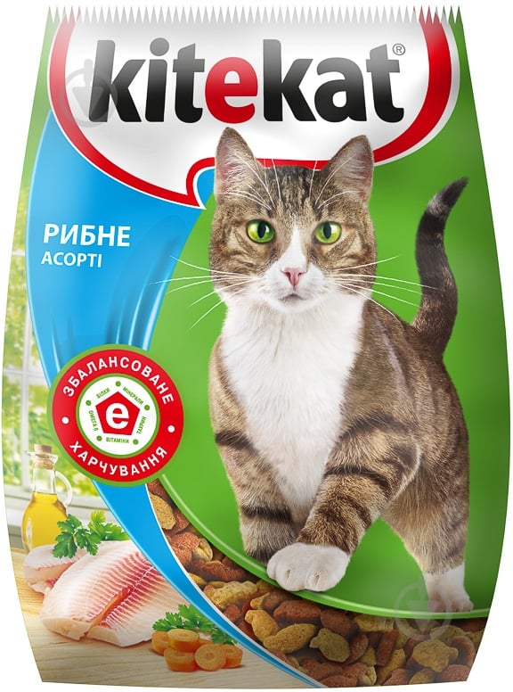 Корм Kitekat рибне асорті 7516 8157 400 г - фото 1 Корм Kitekat рибне асорті 7516 8157 400 г - фото 1