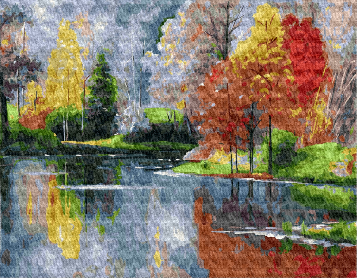 Картина по номерам Осенний мотив BookOpt - фото 1 Картина по номерам Осенний мотив BookOpt - фото 1