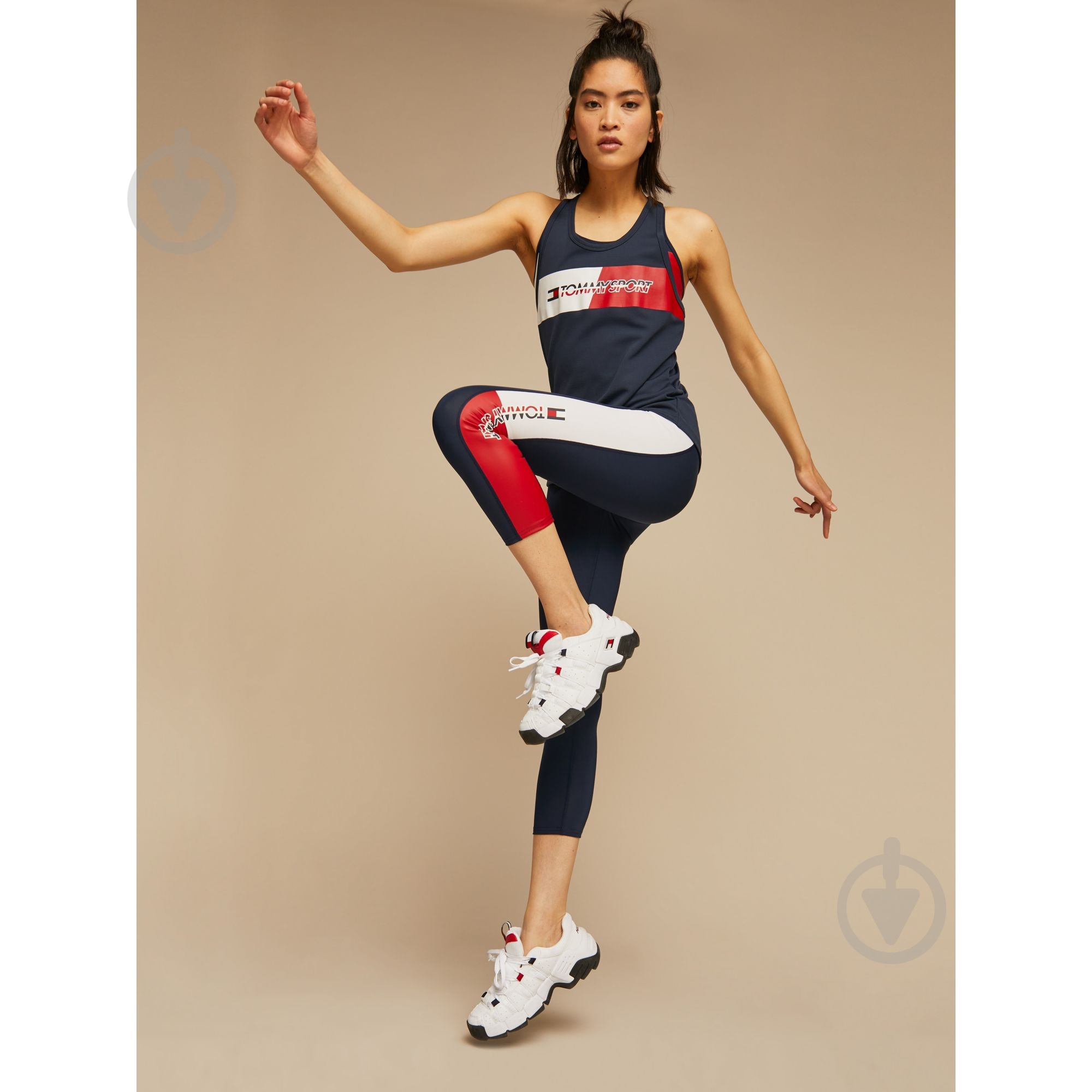 Майка Tommy Hilfiger GRAPHIC FLAG TANK TOP S10S100298401 р.XS темно-синий - фото 4