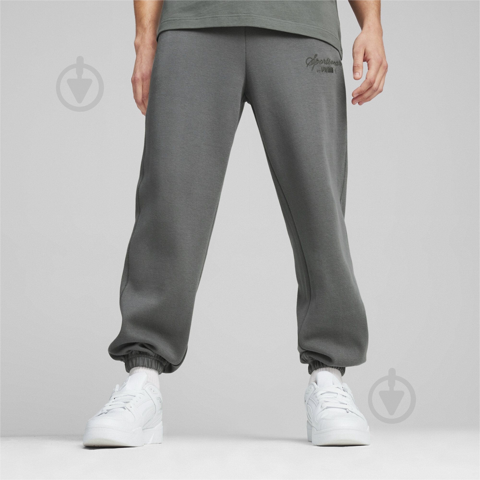 Штани Puma CLASSICS+ SWEATPANTS 62427680 р. S сірий - фото 3