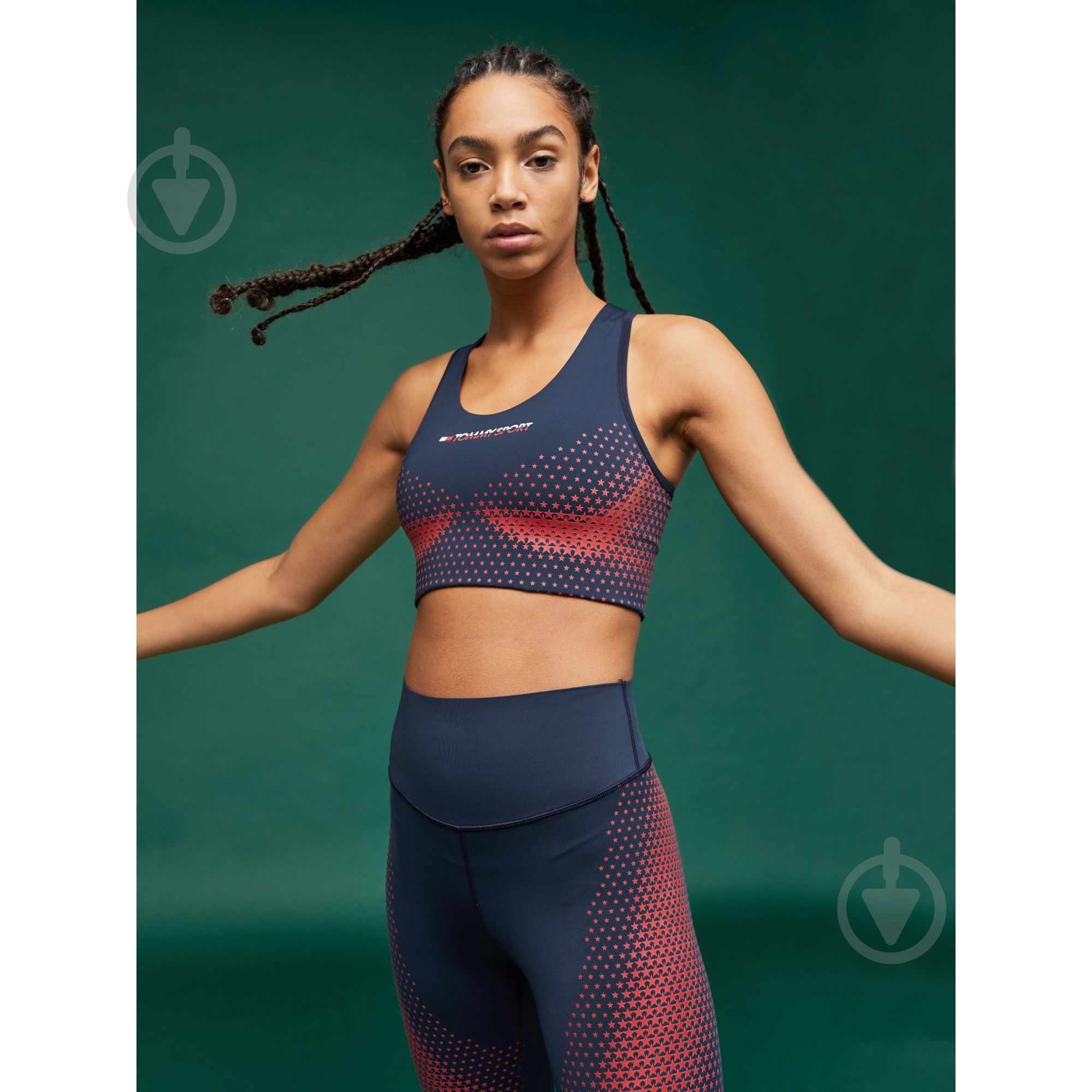 Бра Tommy Hilfiger EXO SKELETON SPORTS BRA MID S10S100302406 р.XS темно-синий - фото 2