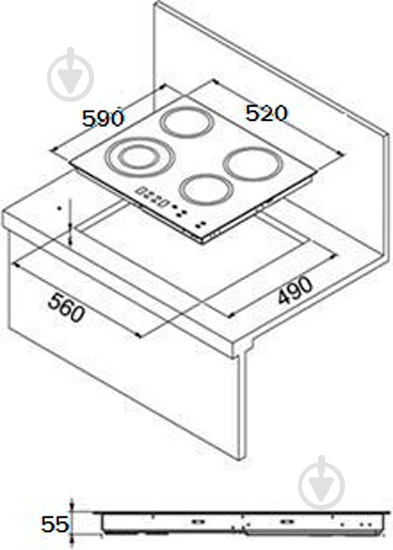 Варочная поверхность индукционная Liberty PI 6040 B(503) - фото 2