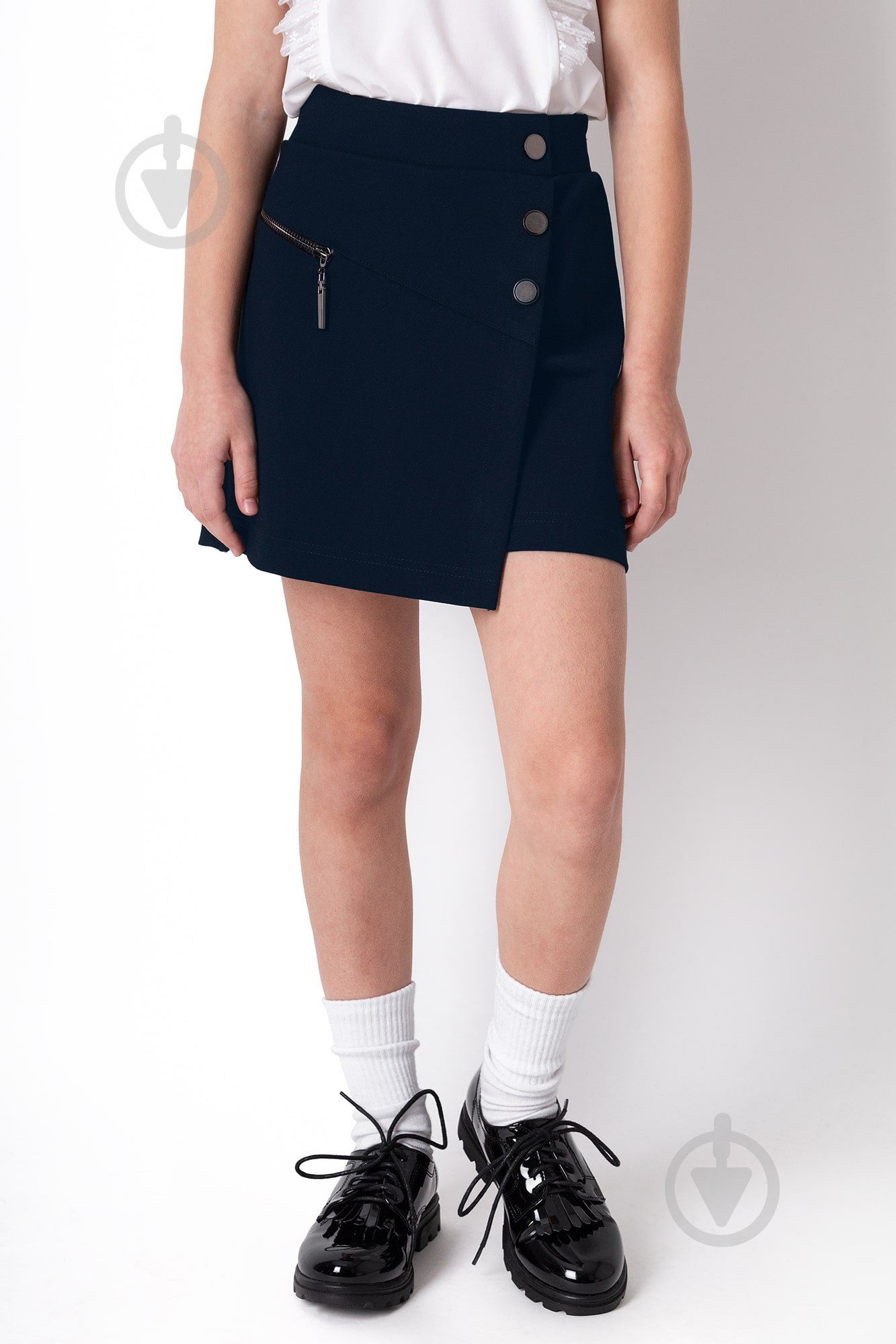 Юбка-шорты Mevis р.116 синий 4156 - фото 1