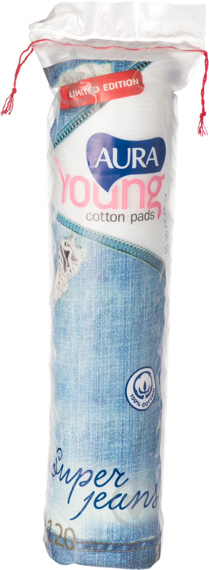 Ватные диски Aura beauty Super Jeans 120 шт. - фото 1