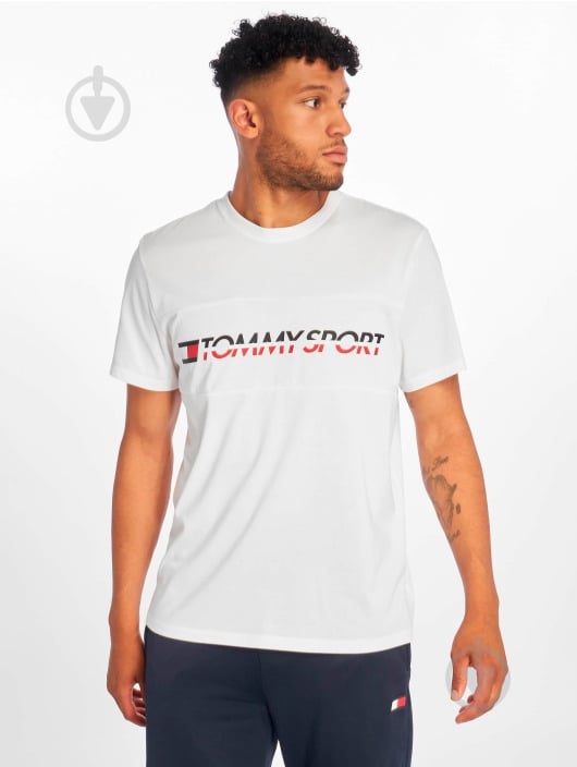 Футболка Tommy Hilfiger T-Shirt Logo Driver S20S200082100 р.M белый - фото 21
