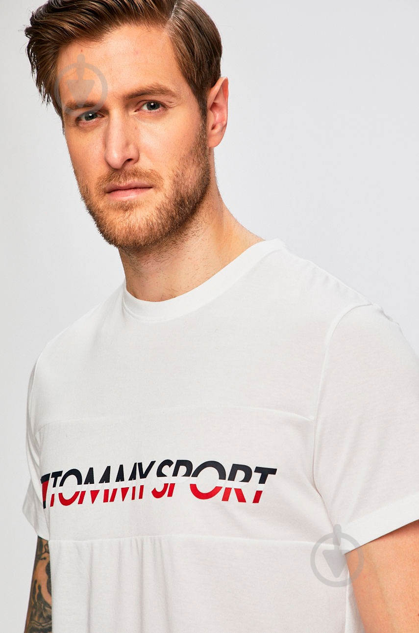 Футболка Tommy Hilfiger T-Shirt Logo Driver S20S200082100 р.M белый - фото 5