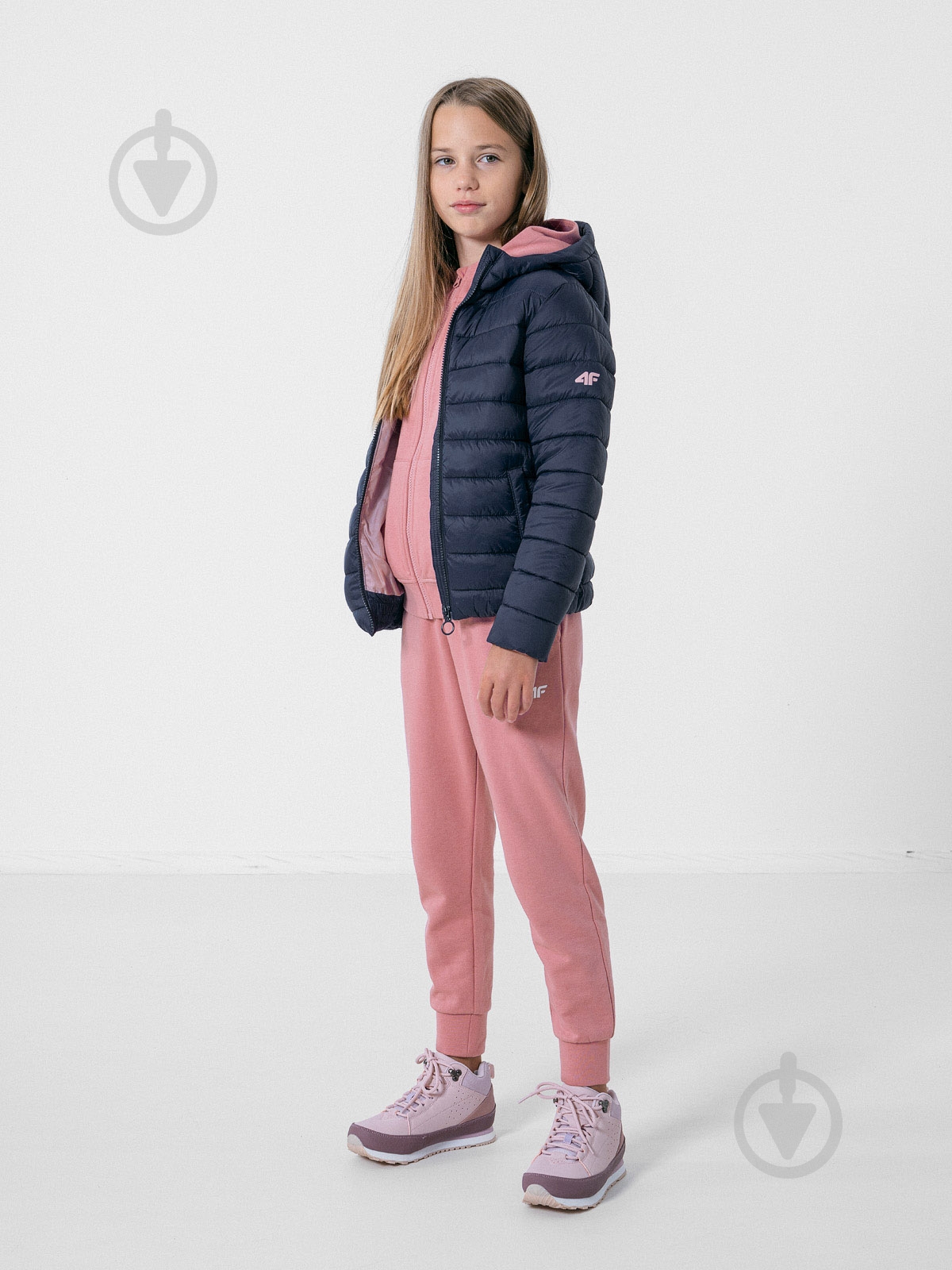 Куртка для дівчаток демісезонна 4F JACKET JKUDP001 HJZ22-JKUDP001-31S синя - фото 2 Куртка для дівчаток демісезонна 4F JACKET JKUDP001 HJZ22-JKUDP001-31S синя - фото 2