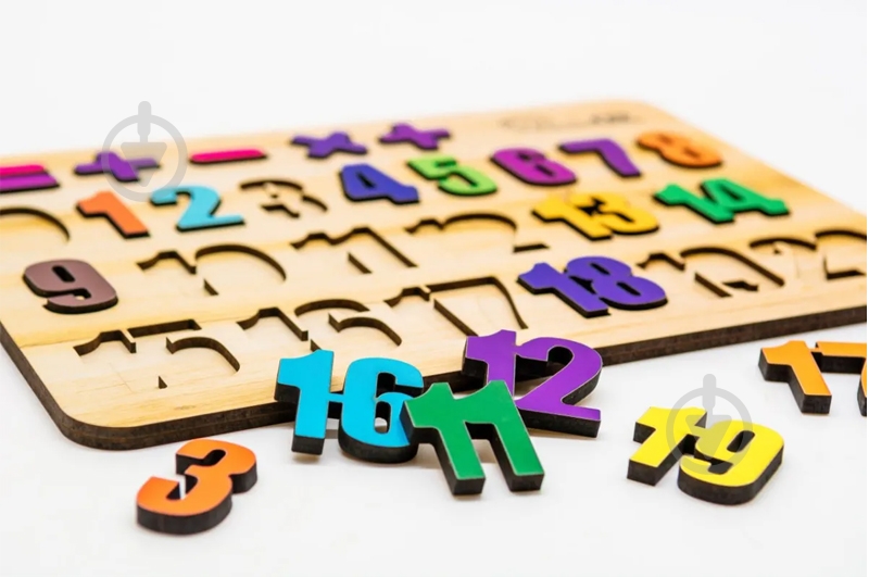 Деревянная доска PuzzleOk Цифры 11230 - фото 3
