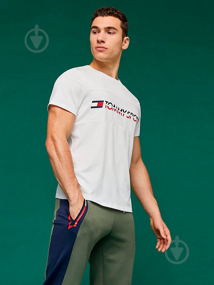 Футболка Tommy Hilfiger T-Shirt Logo Driver S20S200082100 р.S белый - фото 12