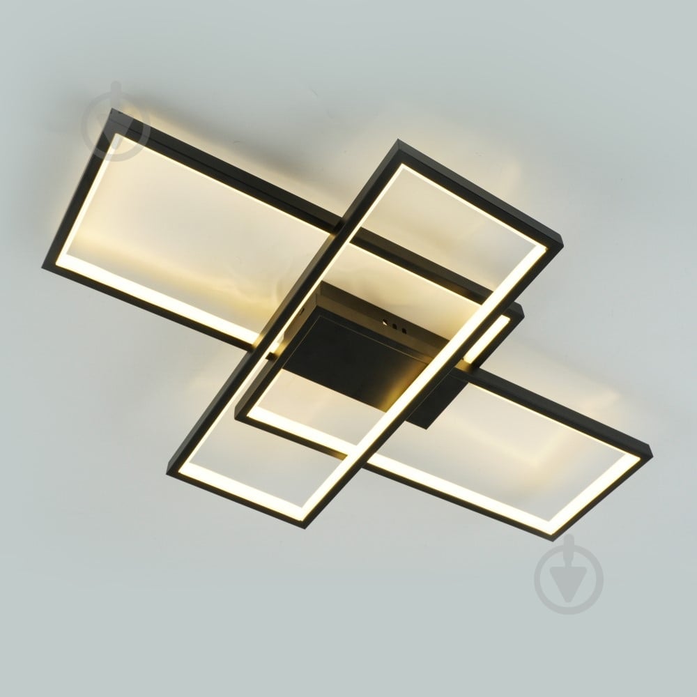 Люстра світлодіодна ESLLSE SVEN 85W 3S керована 690x470x80 мм 2x85 Вт LED-модуль чорний 10487 - фото 1
