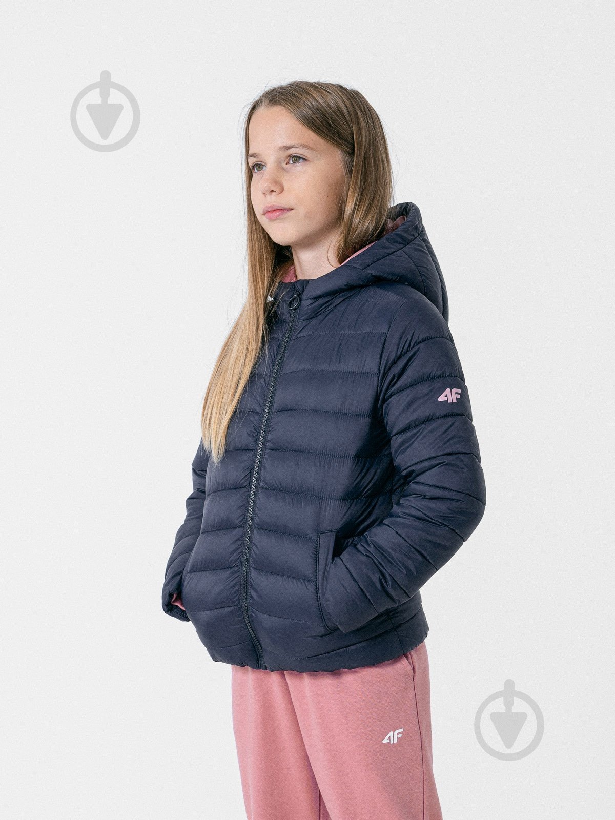 Куртка для девочек демисезонная 4F JACKET JKUDP001 HJZ22-JKUDP001-31S синяя - фото 1