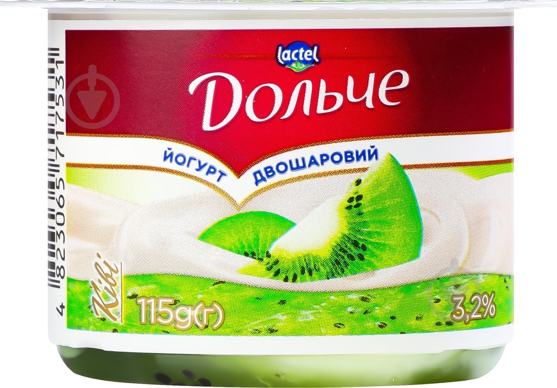 Йогурт Дольче двухслойный Киви 3,2% 115 г - фото 1