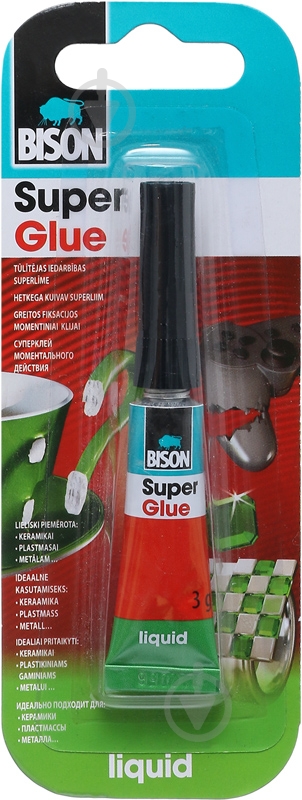 Суперклей Bison 3 г 6310725 - фото 1 Суперклей Bison 3 г 6310725 - фото 1