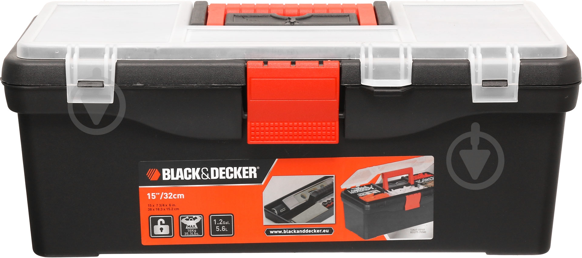 Ящик для ручного инструмента Black+Decker 15" BDST1-70580 - фото 1