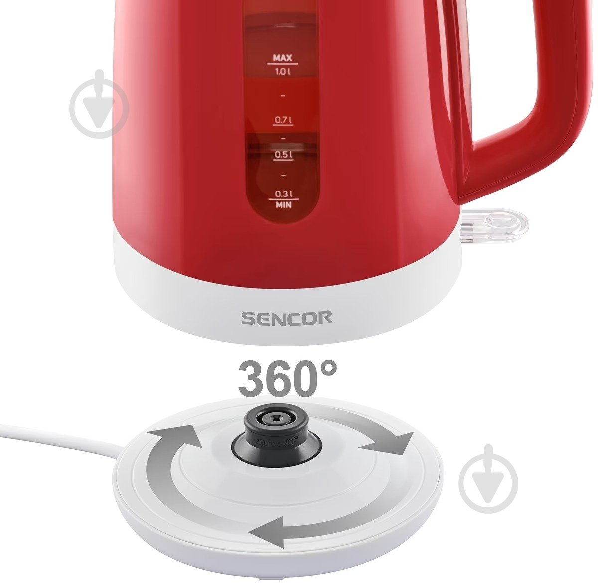 Електрочайник Sencor SWK 1024RD - фото 4