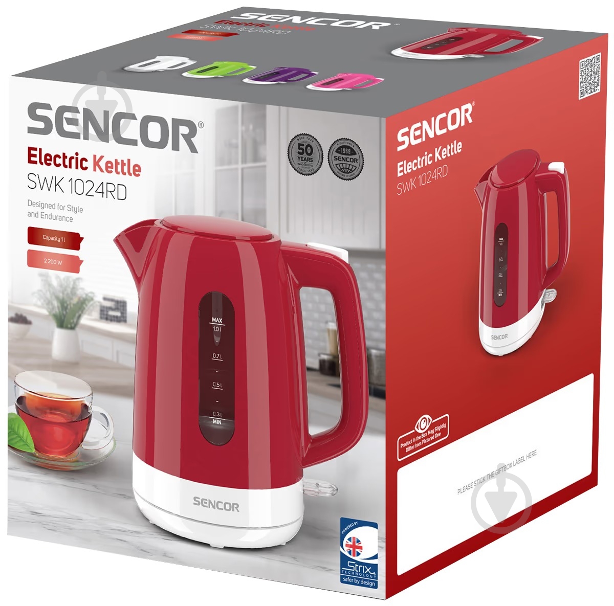 Електрочайник Sencor SWK 1024RD - фото 9