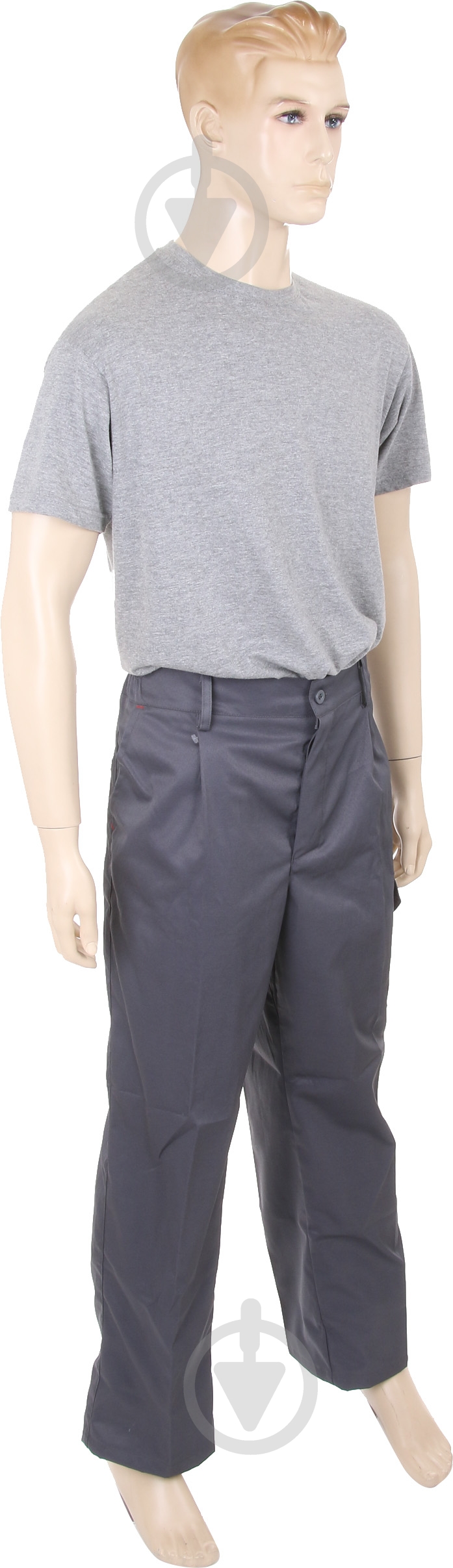 Брюки рабочие TORNADO Люксор р. L рост 5-6 серый с красными вставками - фото 2