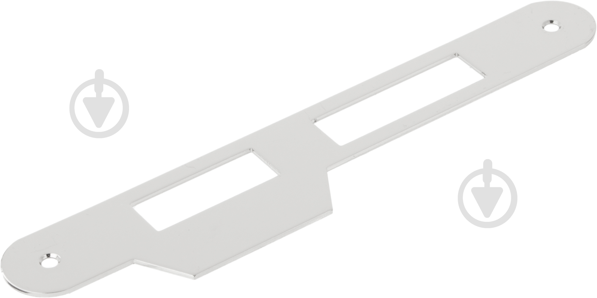 Планка ответная 167 мм 35 мм с прямым отбойником - фото 1