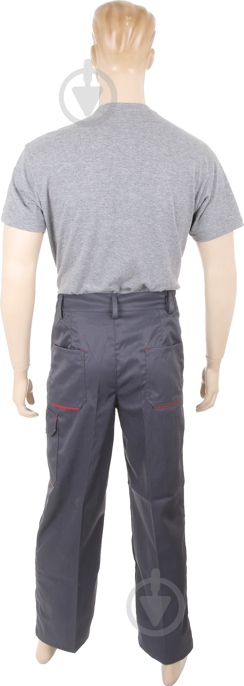 Брюки робочі TORNADO Люксор р. XXL зріст 3-4 сірий із червоними вставками - фото 3 Брюки робочі TORNADO Люксор р. XXL зріст 3-4 сірий із червоними вставками - фото 3