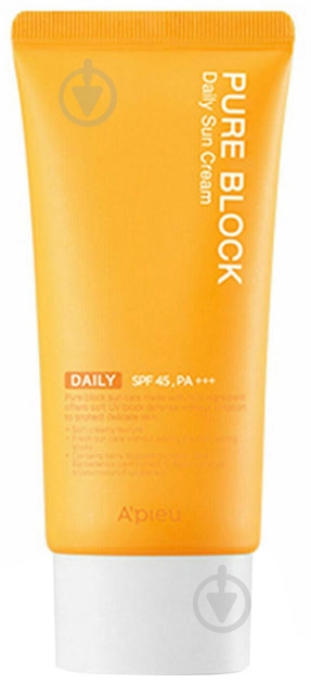 Крем сонцезахисний A'PIEU Pure Block Daily Sun Cream SPF 45 PA+++ 50 мл - фото 1