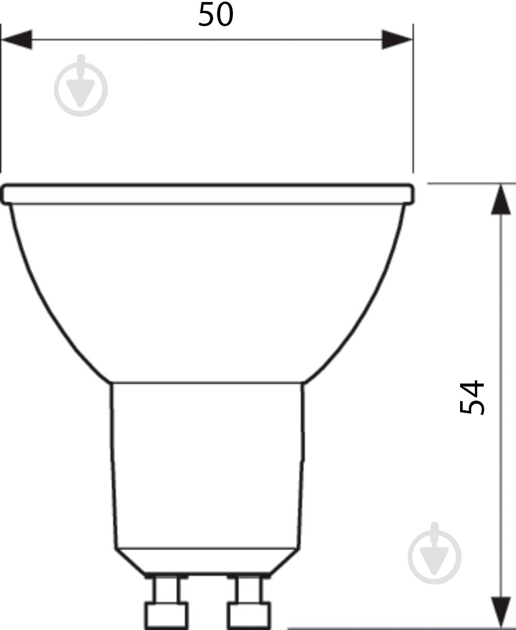 Лампа светодиодная Philips GU10 4,7 Вт MR16 матовая GU10 220 В 2700 К - фото 2
