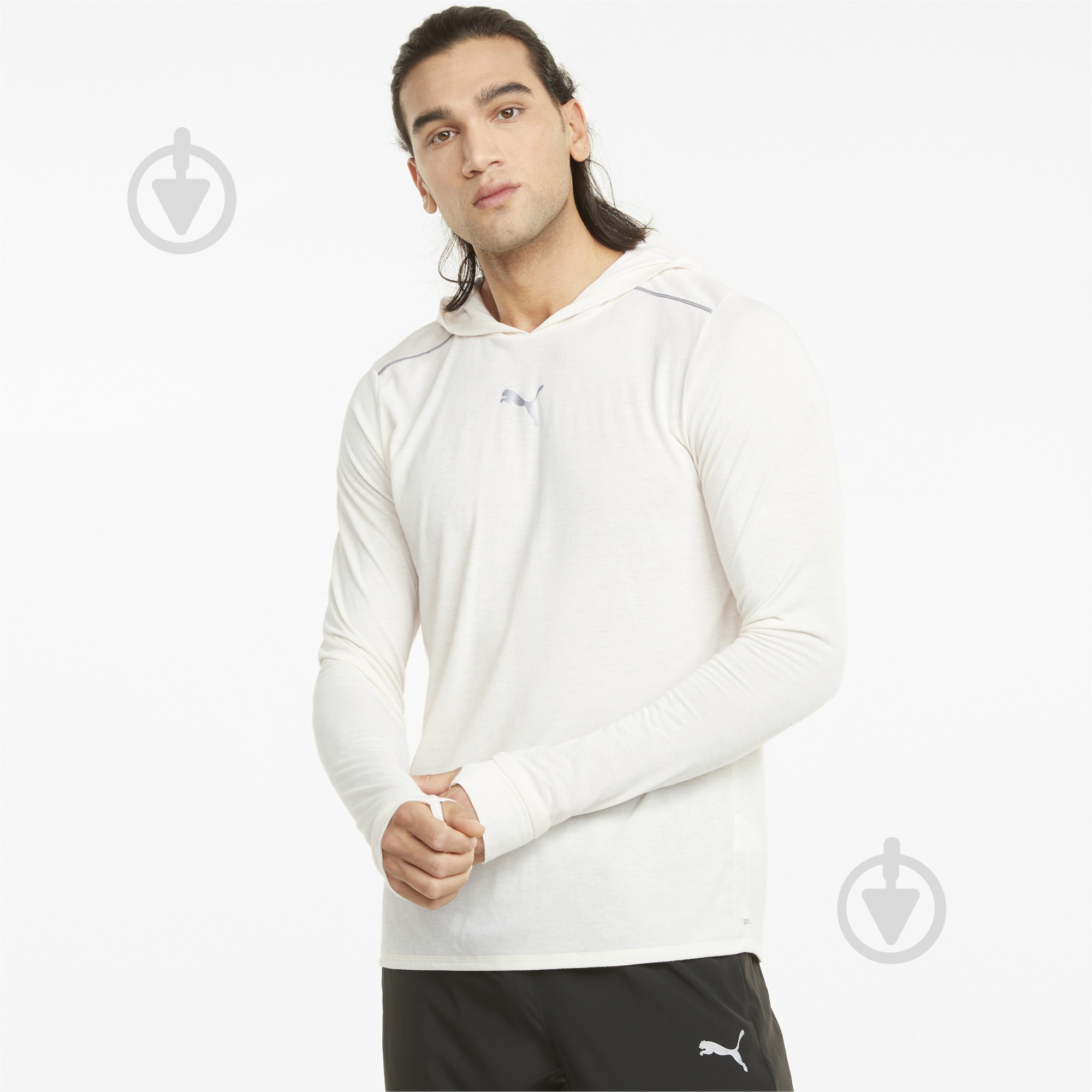 Джемпер Puma RUN WOOL MIDLAYER 52086273 р. S белый - фото 3 Джемпер Puma RUN WOOL MIDLAYER 52086273 р. S белый - фото 3