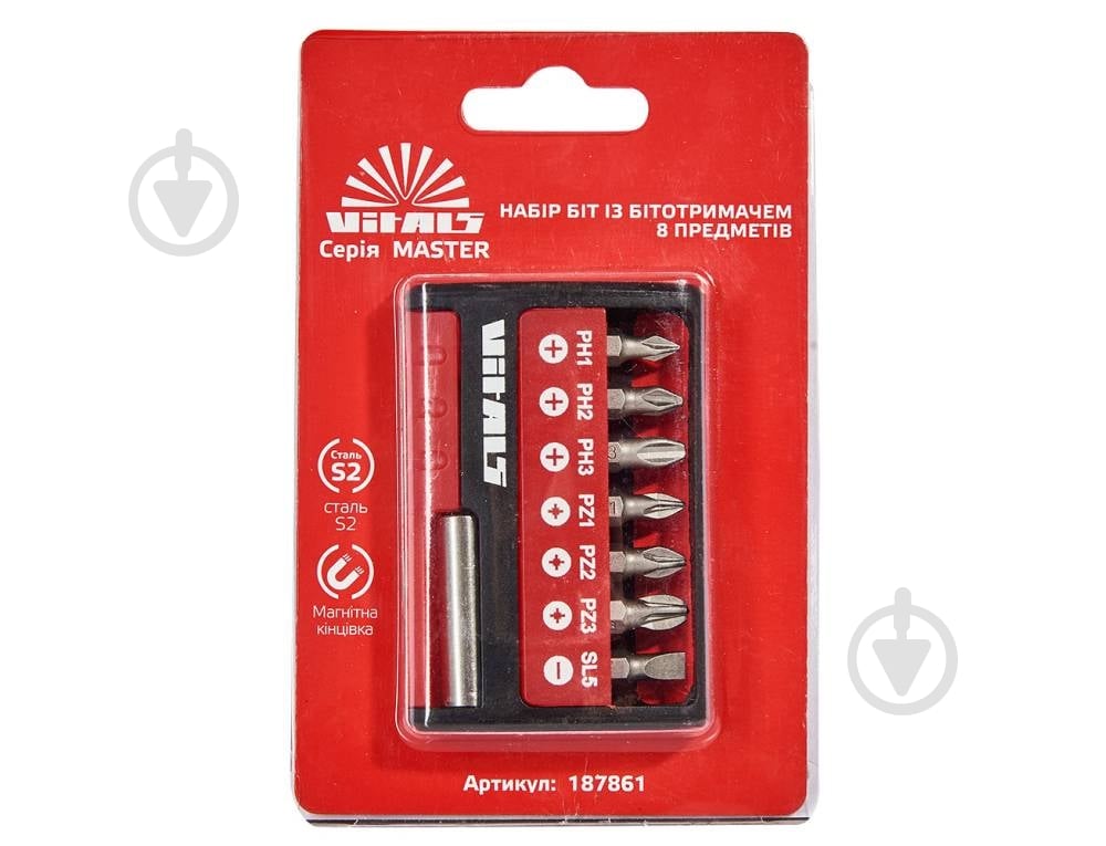 Набор бит Vitals 7 шт. 187861 - фото 1