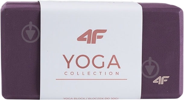 Блок для йоги 4F U082 (2pack) 4FWSS25AAOTU082-50S фіолетовий - фото 1