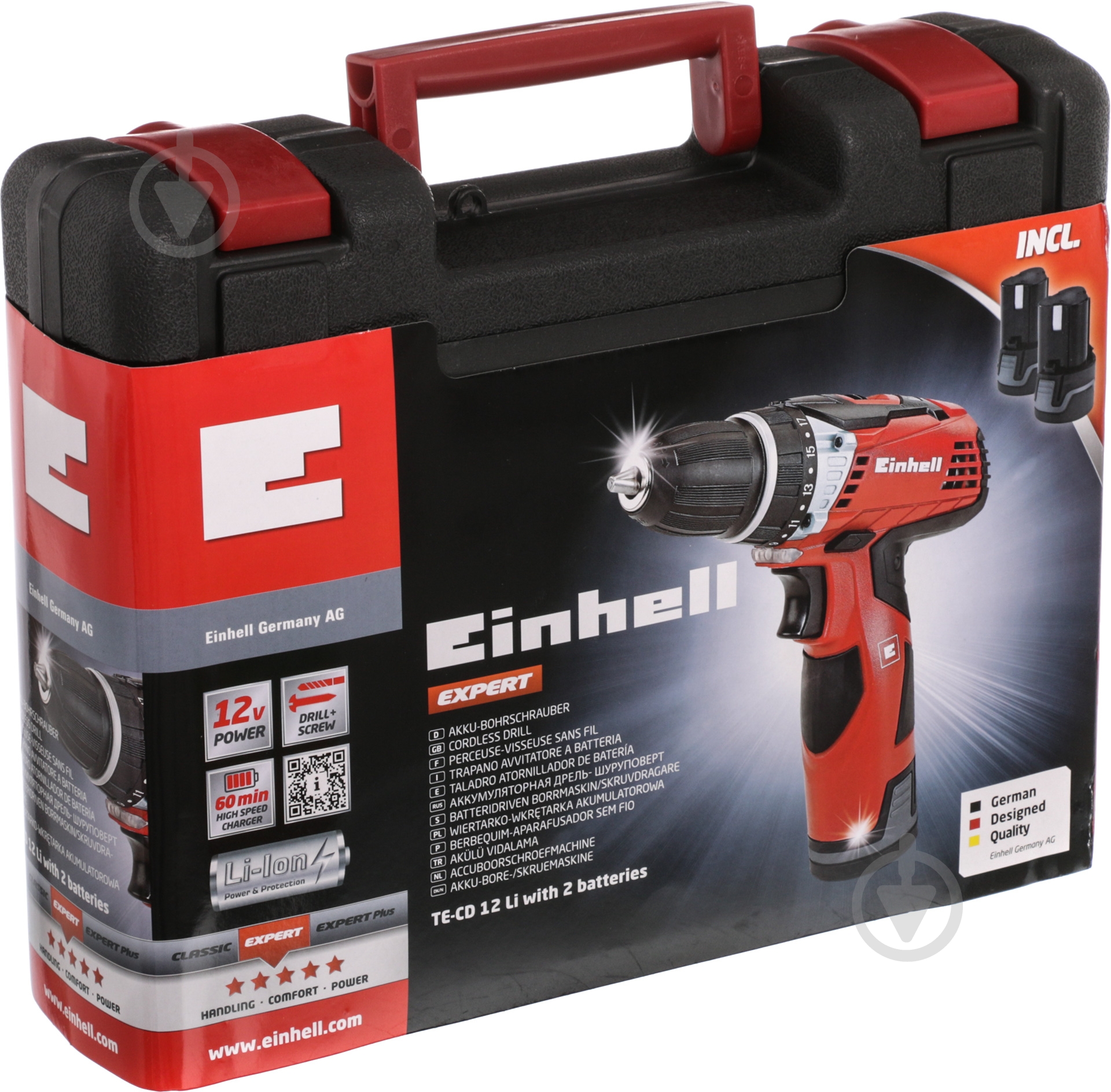 Шуруповерт аккумуляторный Einhell TE-CD 12 Li with 2nd Battery 4513602 - фото 5 Шуруповерт аккумуляторный Einhell TE-CD 12 Li with 2nd Battery 4513602 - фото 5