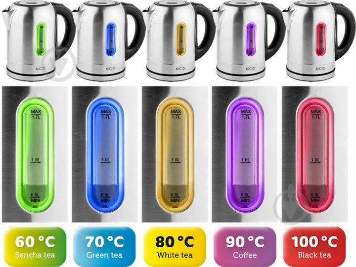 Электрочайник ECG RK 1785 Colore - фото 10 Электрочайник ECG RK 1785 Colore - фото 10