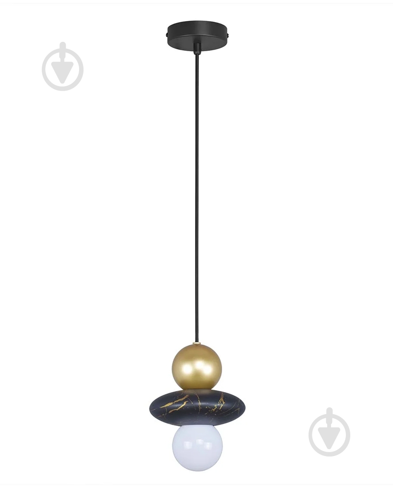 Люстра подвесная Goldlux Marble 1x6 Вт E27 черный 344540 - фото 1