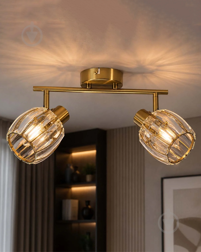 Спот Goldlux Alanya 2x10 Вт E14 золотой 344045 - фото 2 Спот Goldlux Alanya 2x10 Вт E14 золотой 344045 - фото 2
