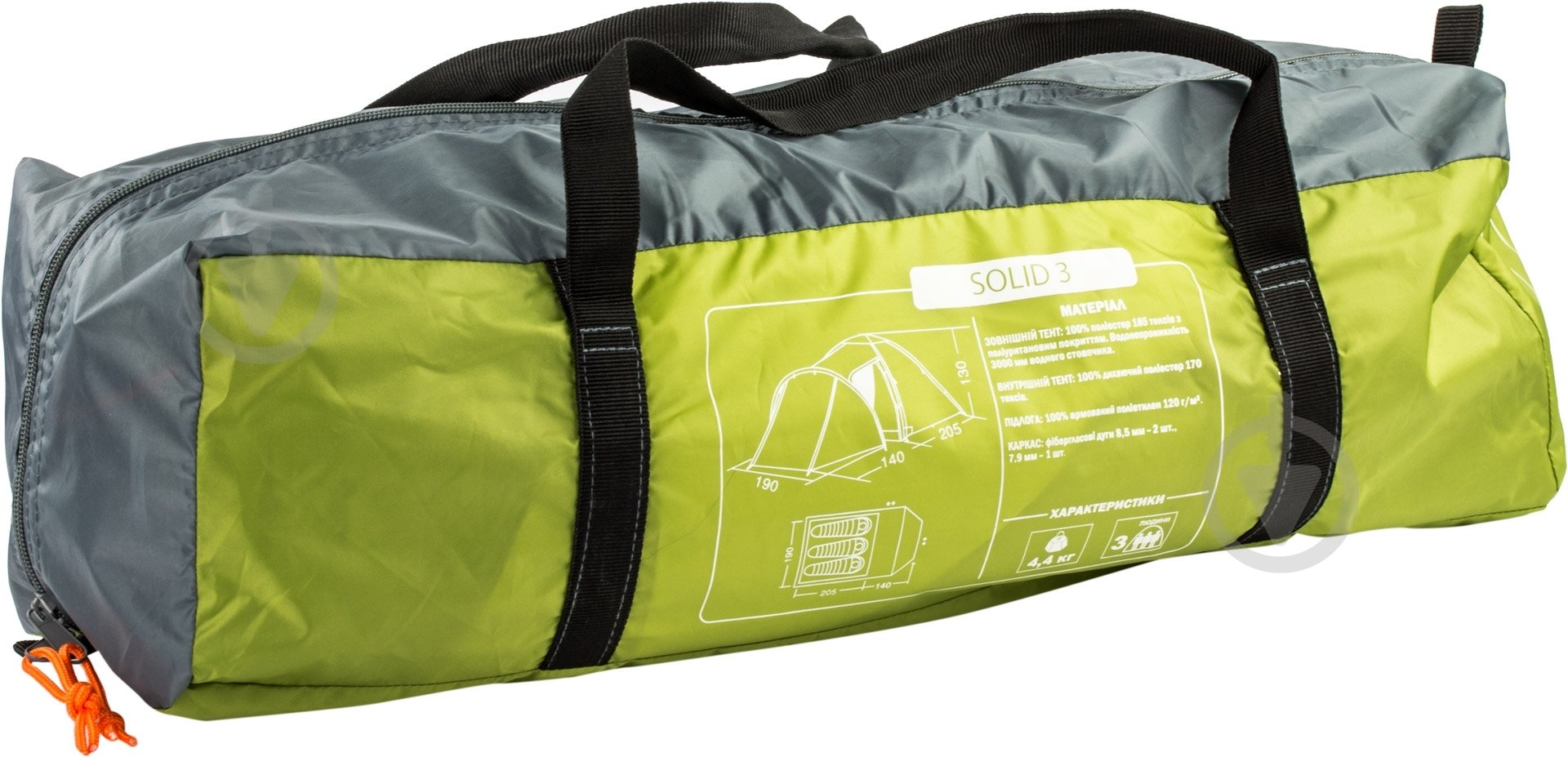 Палатка туристическая Кемпинг Solid 3 - - фото 6