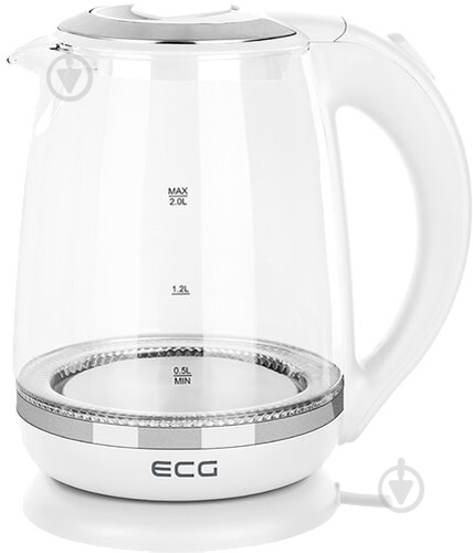 Электрочайник ECG RK 2020 White Glass - фото 1