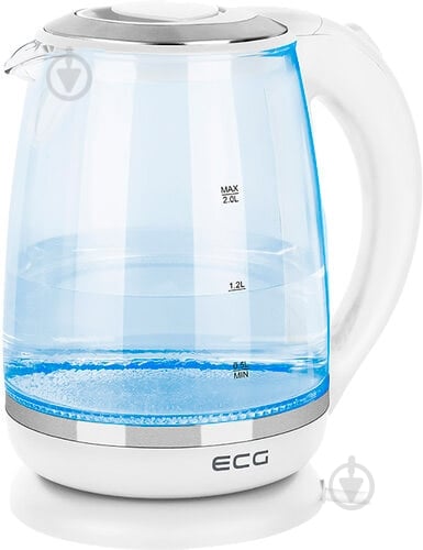 Электрочайник ECG RK 2020 White Glass - фото 2