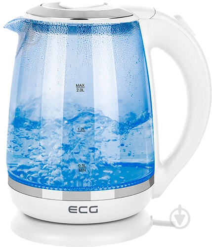 Электрочайник ECG RK 2020 White Glass - фото 3