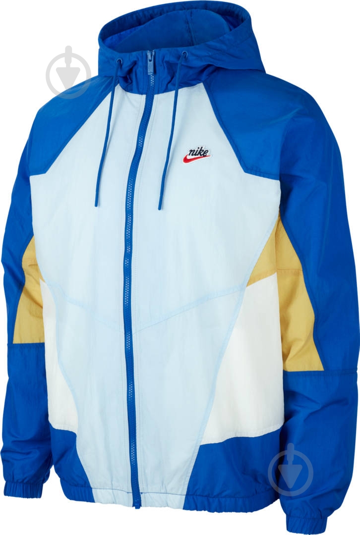 Вітрівка чоловіча демісезонна Nike M NSW HE WR JKT WVN SIGNATURE CJ4358-407 р.L синя - фото 1