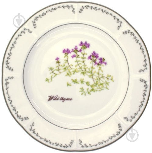 Тарілка обідня DPL Herbs Wild thyme 101004208 - фото 1 Тарілка обідня DPL Herbs Wild thyme 101004208 - фото 1