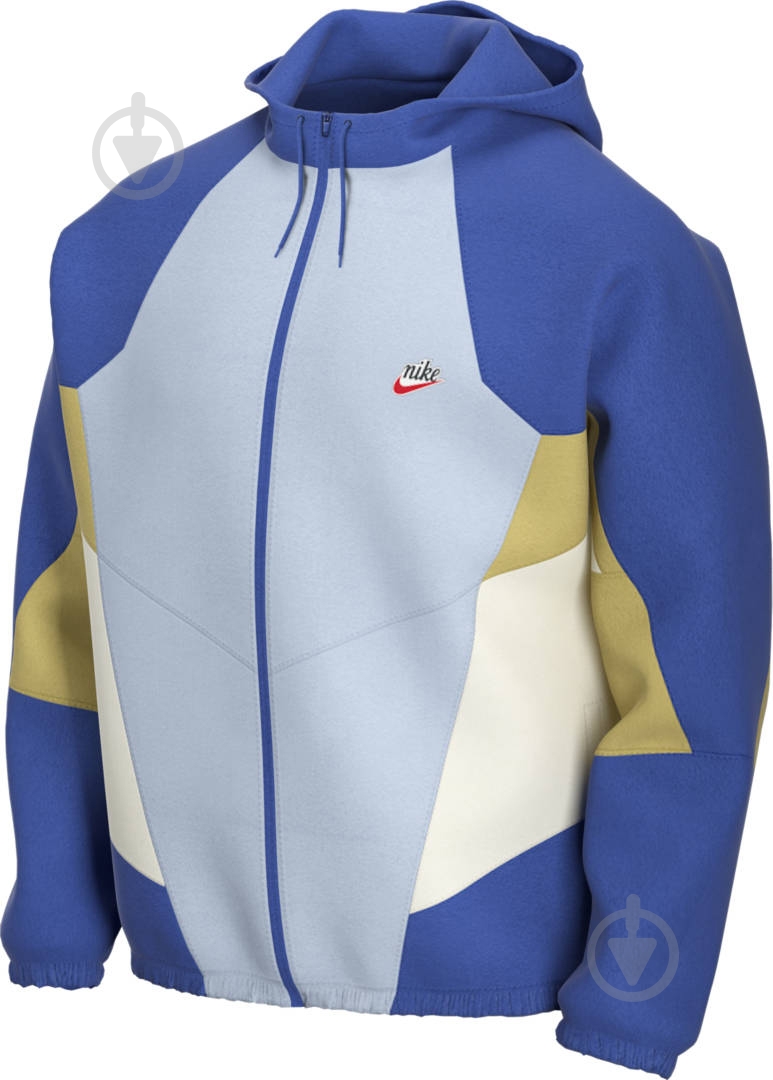 Ветровка мужская демисезонная Nike M NSW HE WR JKT WVN SIGNATURE CJ4358-407 р.M синяя - фото 3