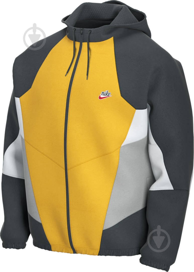 Ветровка мужская демисезонная Nike M NSW HE WR JKT WVN SIGNATURE CJ4358-739 р.XL желтая - фото 3