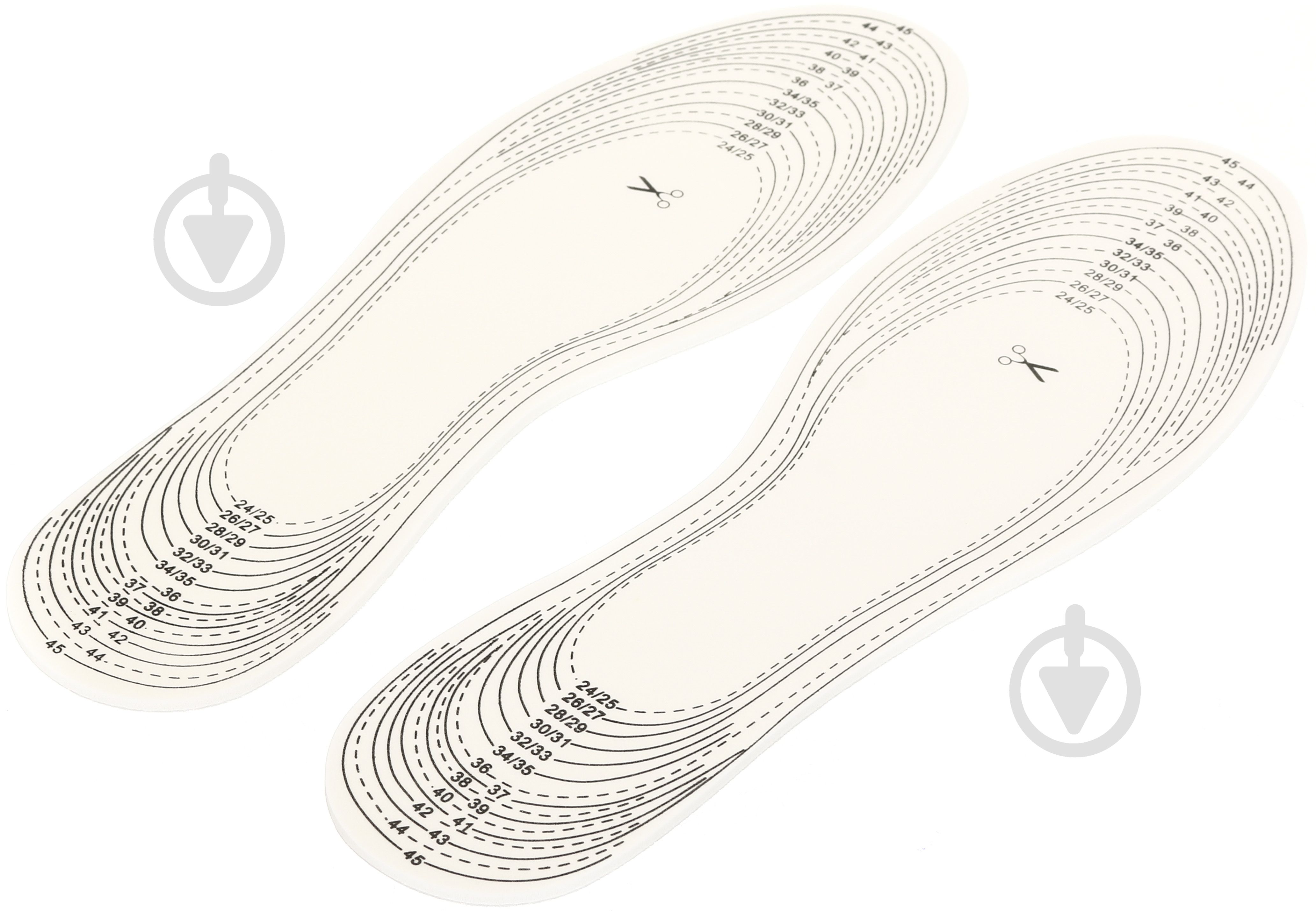 Устілки фетрові універсальні р.37-46 білий - фото 1