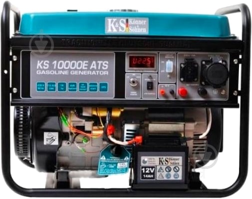 Генератор бензиновий Konner&Sohnen 7,5 кВт / 8 кВт 230 В KS 10000E ATS - фото 1