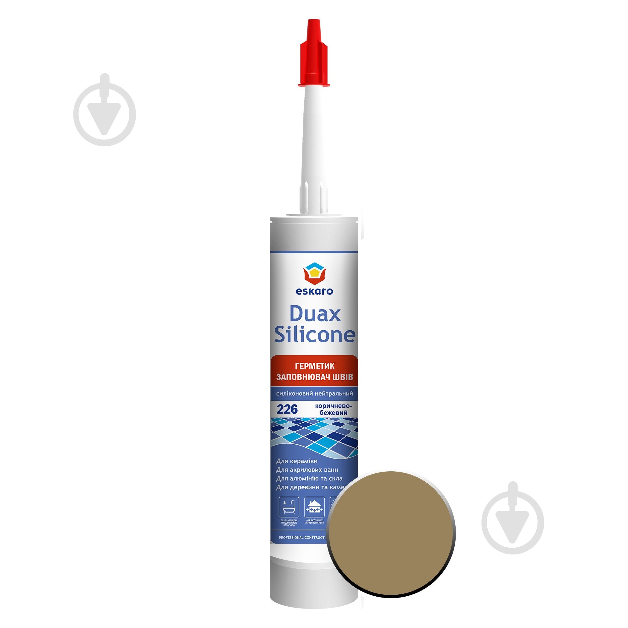 Заповнювач швів Eskaro Duax Silicone 226 коричневий - фото 1